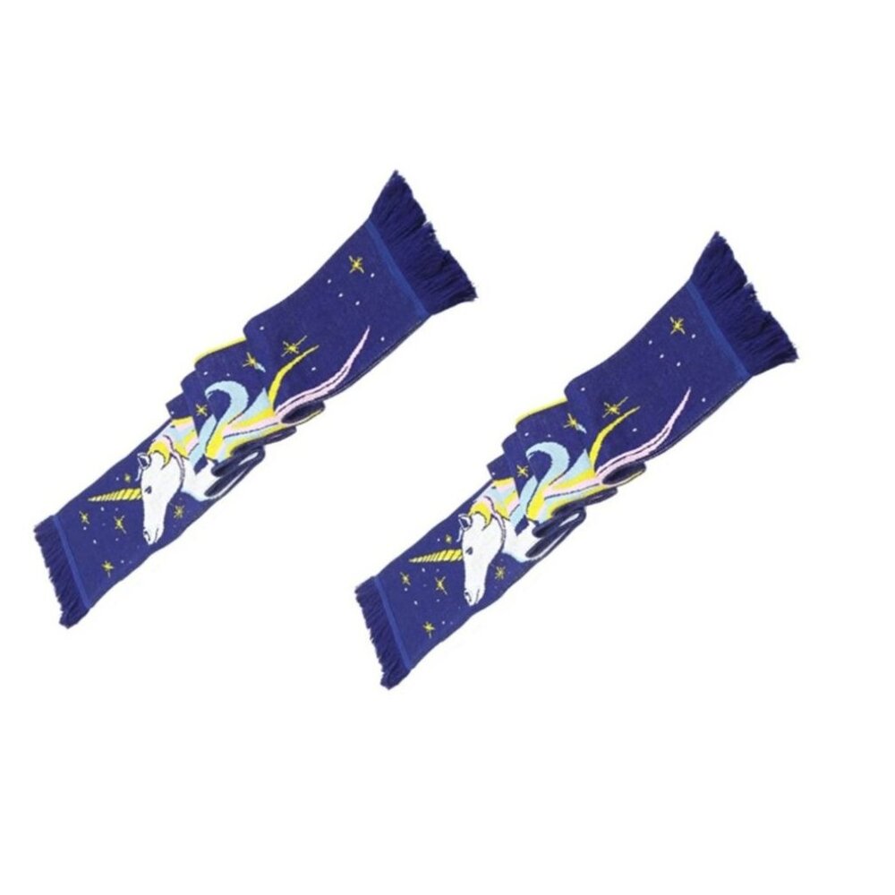 Unicorn Scarf Adult Teen Winter Extra Long Scarf Fantasy Mystical Lot of 2
